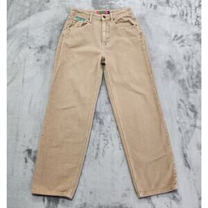 Empyre Pants Womens 3 Juniors Tan Tori Corduroy Skater Relaxed Loose Tapered